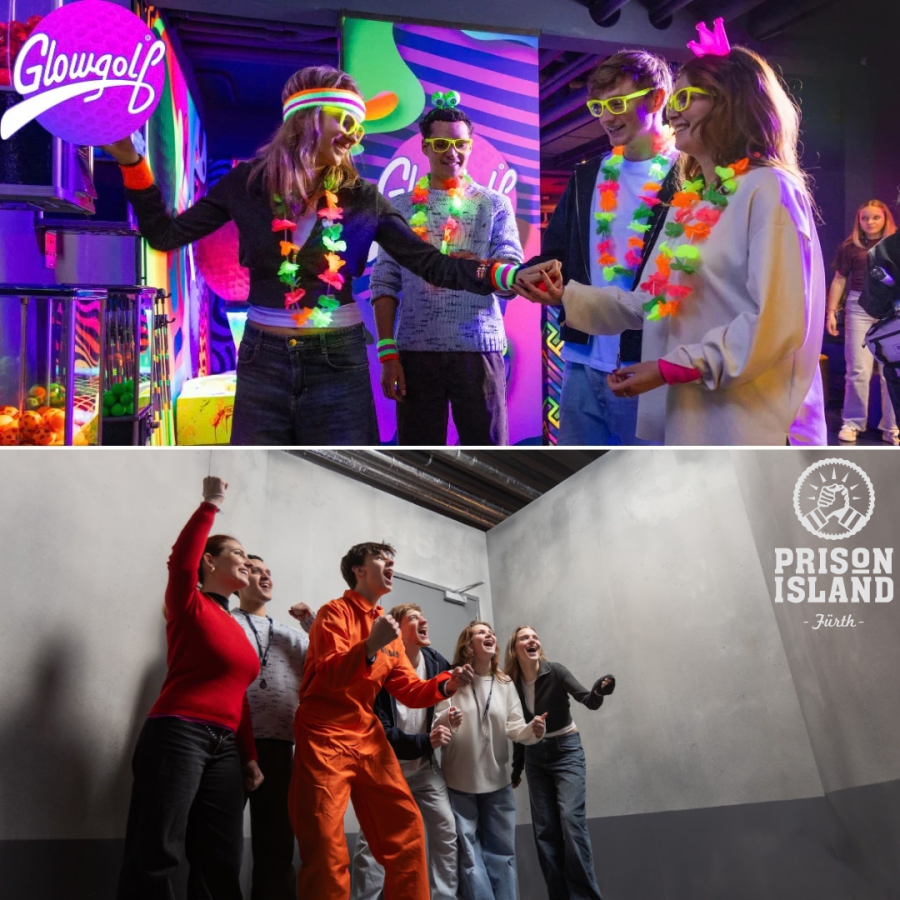 Glowgolf and prison island combo